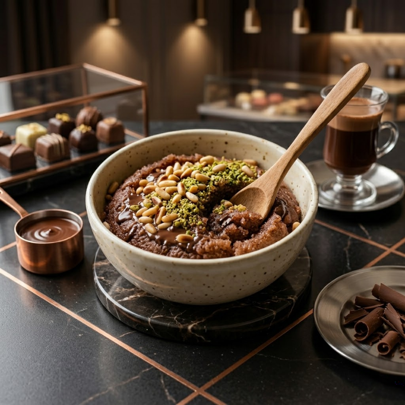 Çikolatalı İrmik Helvası